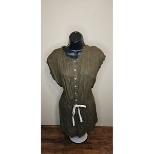 Free People Intimately Women's All Day Olive Romper Playsuit Size X-Small New